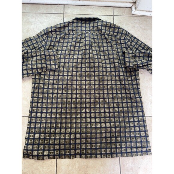 Todd Snyder Shirt Mens XXL Button Down Geometric Long Sleeve Loop Collar - Picture 5 of 8